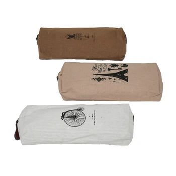 

2pcs retro high quality pencil bag Paris style pencil case school student school supplies