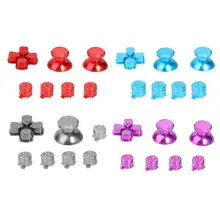 PS4 handle metal press set mushroom head+ cross key+ function key PS4 metal ABXY button seven piece set Durable