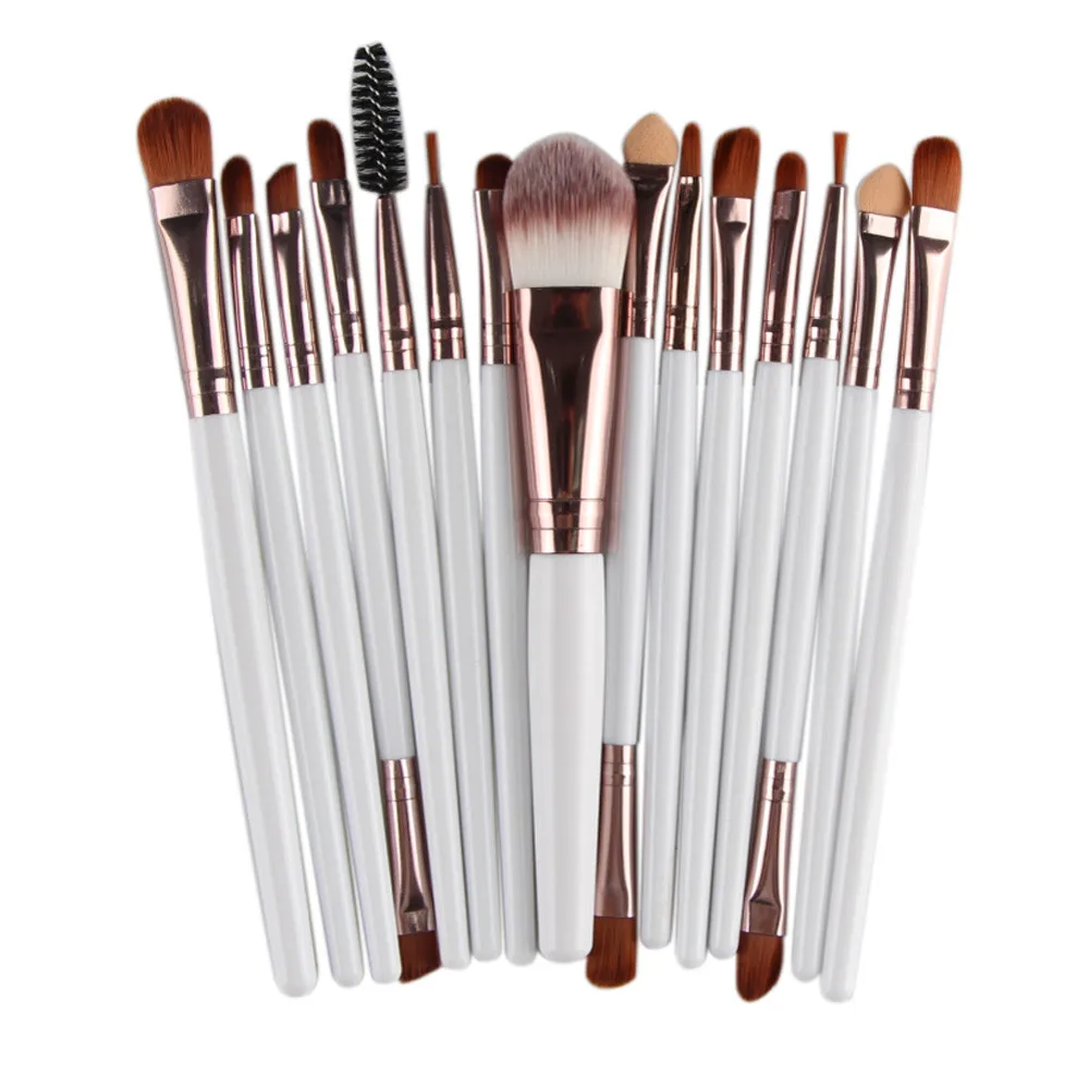 

15 pcs Makeup Brush Set tools Make-up Toiletry Kit Wool Make Up Brush Set maquiagem profissional completa pincel lipstick #04