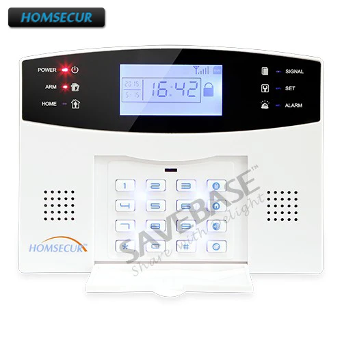 

HOMSECUR Pycckuu Voice Prompt Wireless GSM Autodial Intruder Alarm Panel Only for Our 433Mhz GSM Alarm System