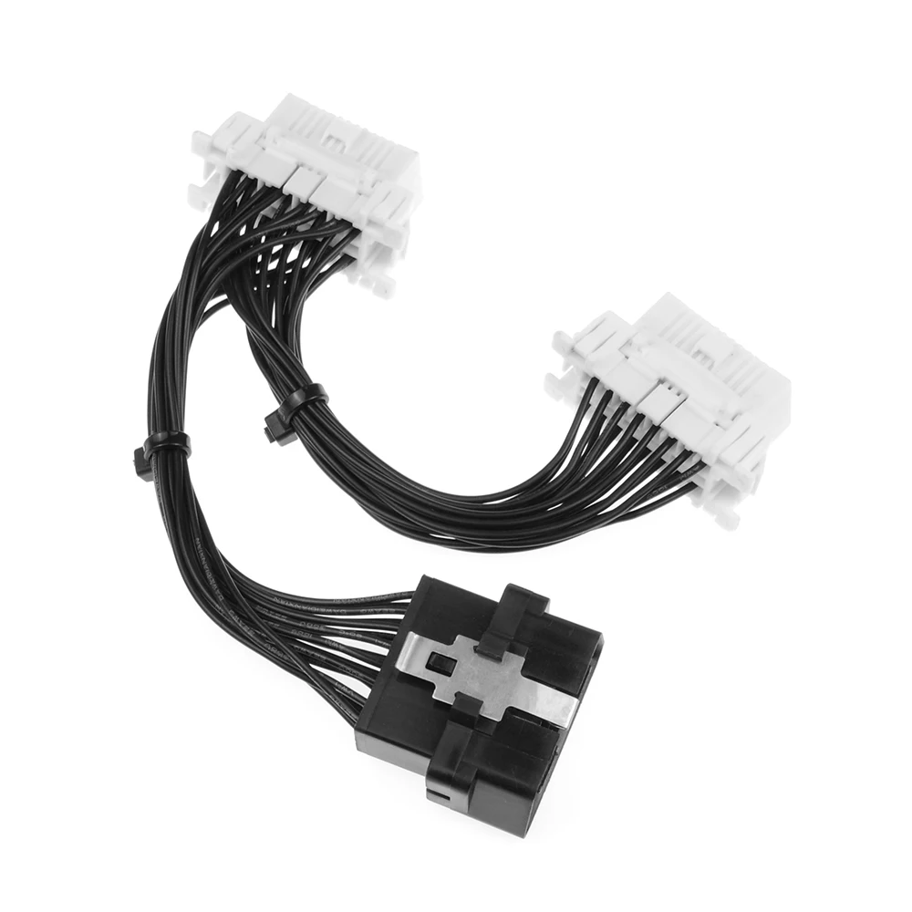 2018 ОДБ OBD2 кабель 16 Pin 1 Мужской до контакт 2 Женский OBD II разъем расширение