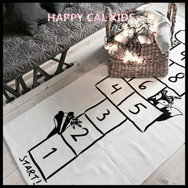 Счастливый кал Дети номер ползающий ребенок игровой коврик Детская комната украшения