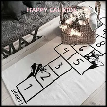 Счастливый кал Дети номер ползающий ребенок игровой коврик Детская комната украшения