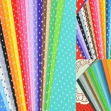 60 шт. войлочная ткань 3 дизайна узор в горошек маленькая точка Сердце полосатая форма 20 смешанных цветов DIY Нетканые 14x14 см