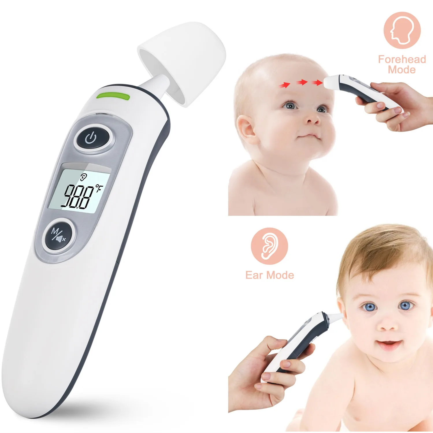 

Termometro Digital Ear and Forehead Professional Precision Infrared Digital Thermometer for Baby Temperature Monitor Termometr