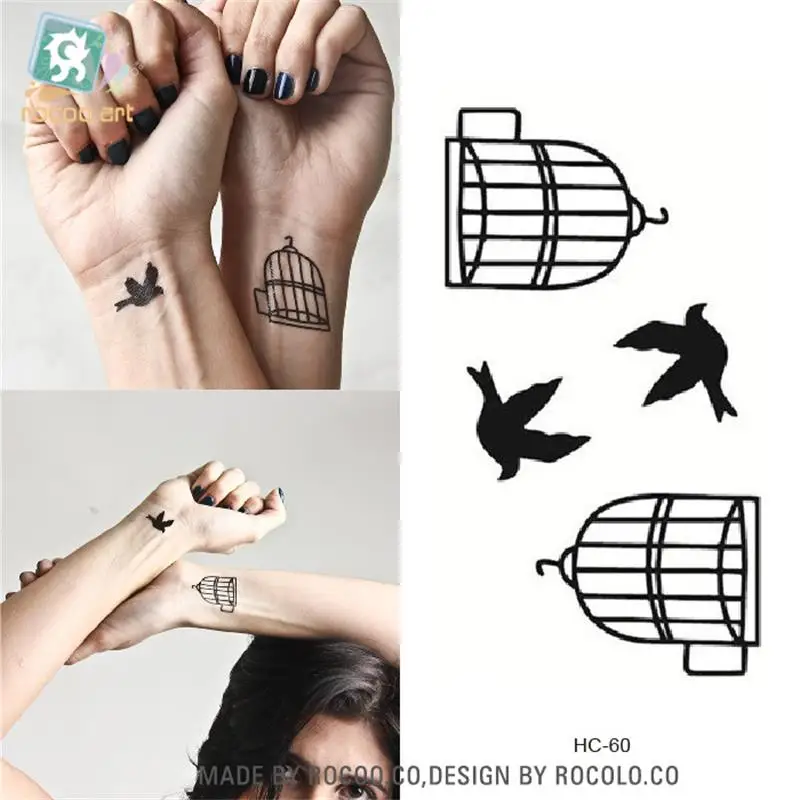 022 40 De Réductiontatouages Temporaires Imperméables Dart Corporel Pour Hommes Et Femmes Et Couples Conception Simple Doiseau 3d Petit