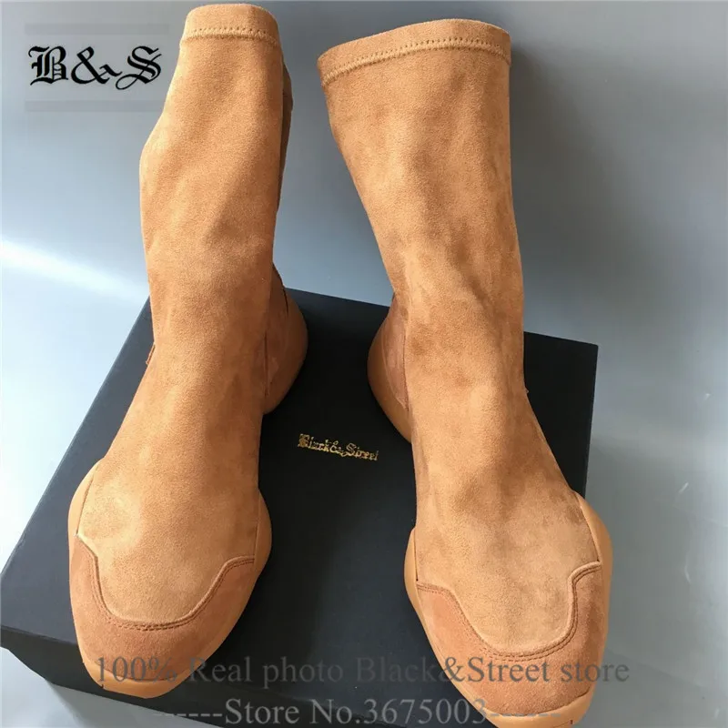 5 Personalizada Rebaño Cuadro Marca Entrenador Estiramiento Y Verdadero Tobillo Zapatilla De Cómoda 6 Street Marrón Suede Arranque Zapatos Negro xFU6Aw