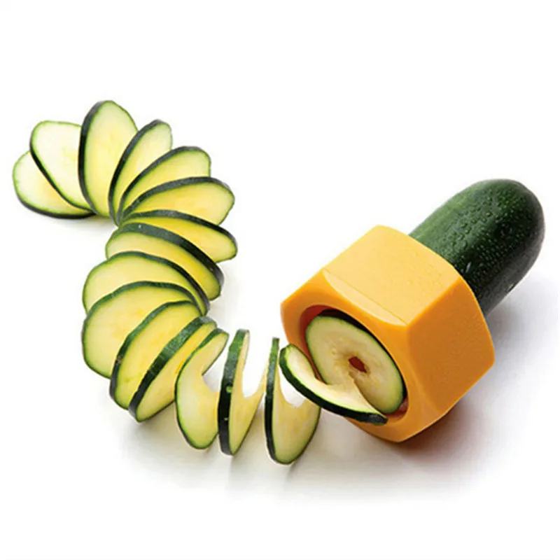 

Potato Tower Cutter Plastic Fruit Cutter Tool Perfect Lemon Cucumber Potato Shredders Slicer Kitchen Vegetable Tool Home Gadgets