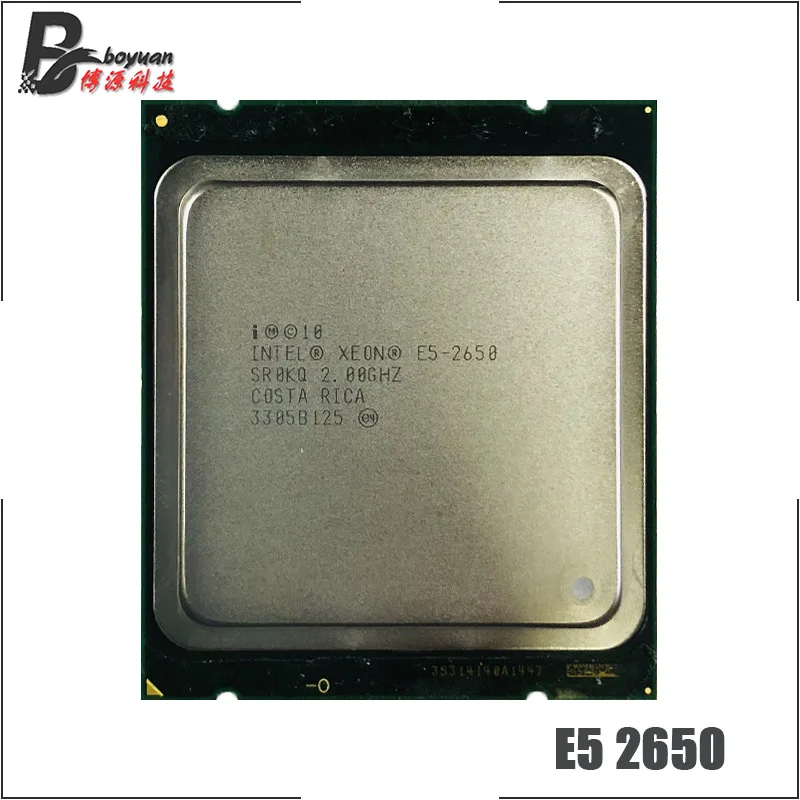 Процессор Intel Xeon 2650 E5 2 0 ГГц Восьмиядерный процессор с 16 потоками 20M 95W LGA 2011 |