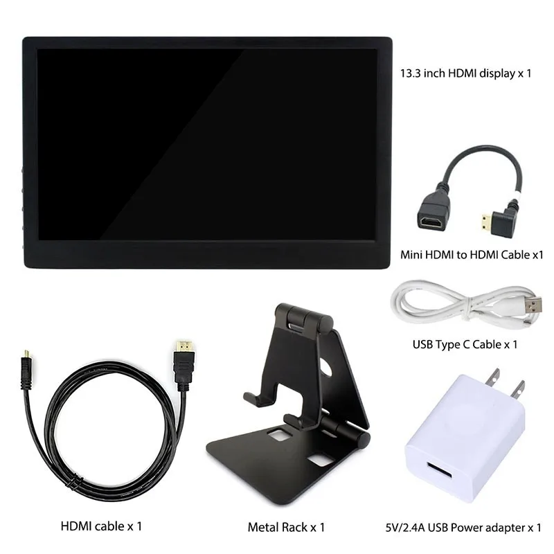 Elecrow ips tft-lcd 13,3 дюймов 1920x1080 HDMI портативный дисплей для Raspberry Pi/PS4/xbox/NS игровой монитор толщина 8 мм