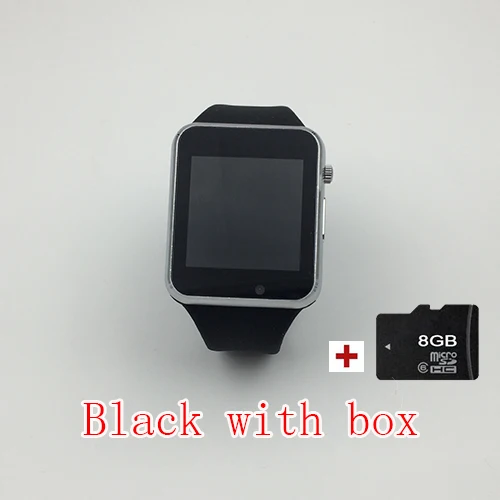Смарт часы A1 SmartWatch поддержка Sim TF карты телефонный Звонок Push Сообщение камера Bluetooth подключение для Android IOS Телефон - Цвет: Black 8G storagr car