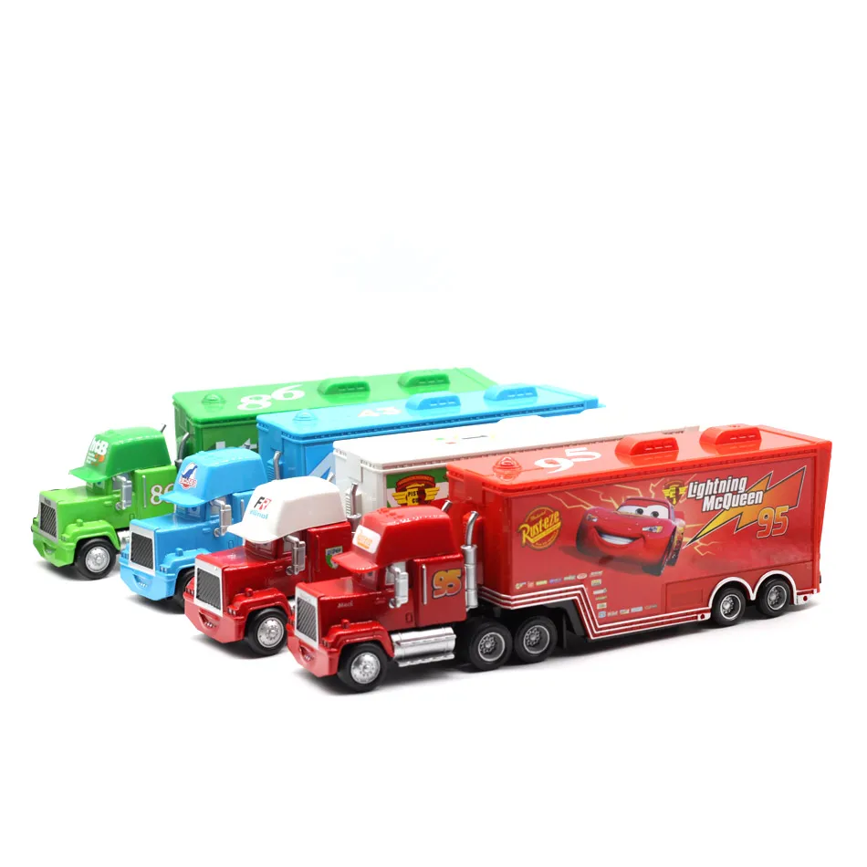 Disney машинок пиксара и с рисунками из мультфильма «Тачки 2 3 № 95 Lightning McQueen mack truck дядя литья под давлением игрушечный автомобиль 1:55 Свободные Новое и