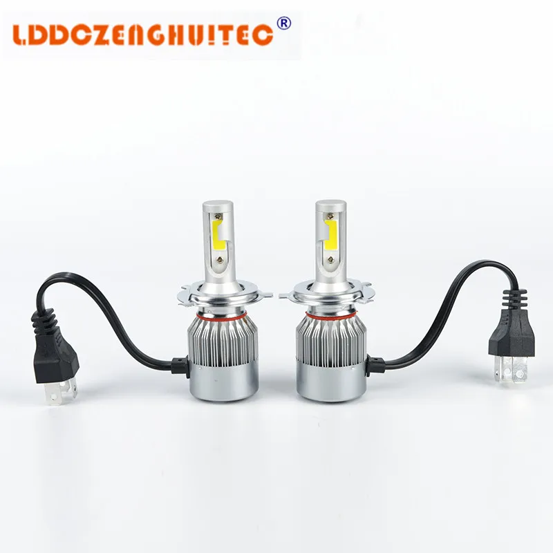 LDDCZENGHUITEC светильник пы H1 H3 H4 h7 светодиодные лампы H8 H9 H11 9005 9006 9012 HB3 HB4 автомобильные