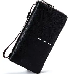 Suonyyi Лидер продаж бумажник мужской моды клатч из искусственной кожи Для мужчин кошелек Роскошный кошелек кожаный бумажник Для мужчин клатч