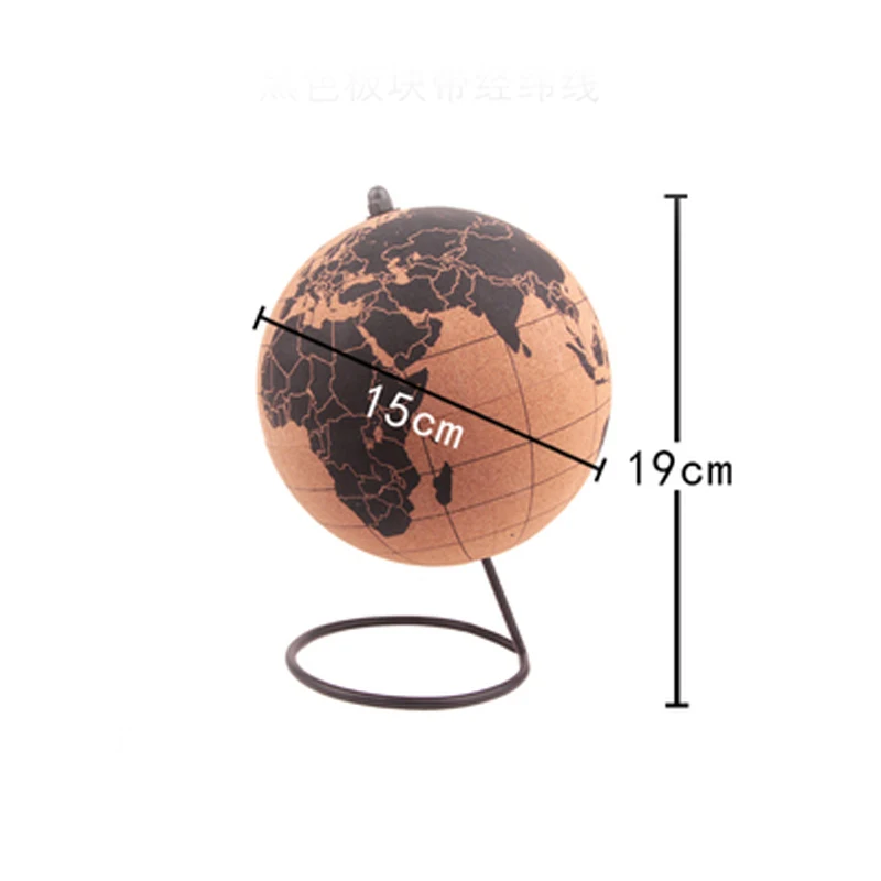 Tanio Mały rozmiar korek drewno Tellurion Globe mapy