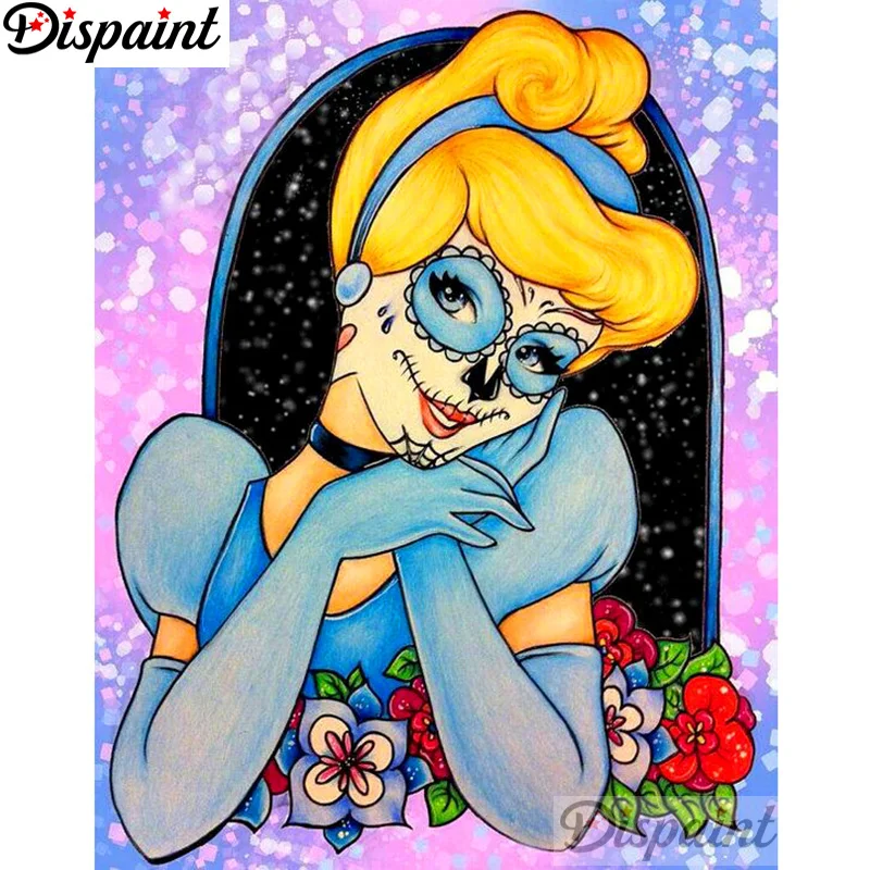 

Dispaint Full Square/Round Drill 5D DIY Diamond Painting "Cartoon beauty" 3D Embroidery Cross Stitch Home Decor Gift A10639