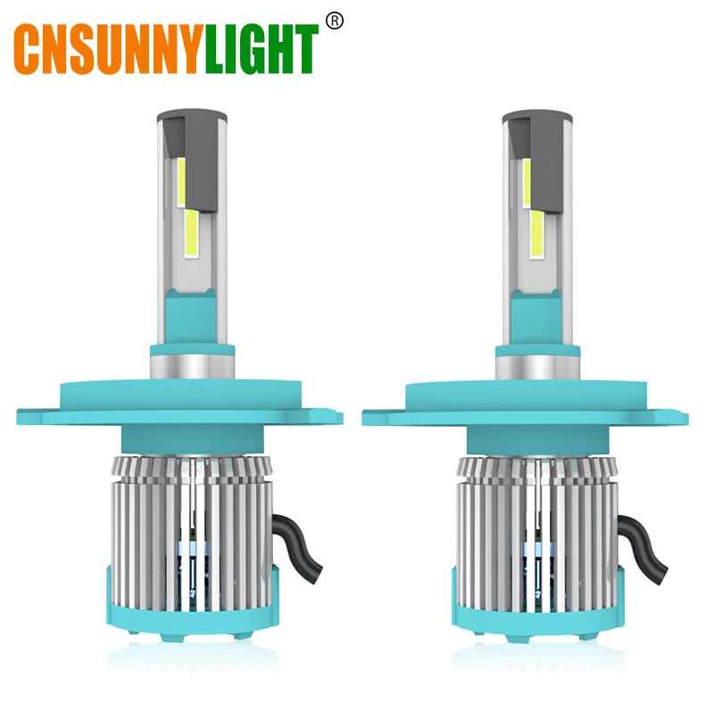 

CNSUNNYLIGHT H4 LED H7 H11 H8 HB4 H1 H3 HB3 Auto Car Headlight Bulbs 72W 8000LM Car Styling 6500K White Compact led Headlamp
