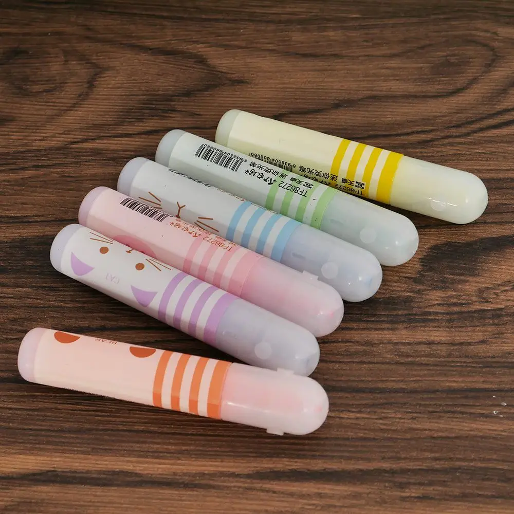 

Limit shows 6 Cute Animals Panda Cat Mini Highlighter Paint Marker Pen Drawing Chalk Stationery School Office