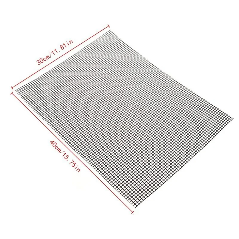 

Outdoor Camping BBQ Mesh Grill Mat Safe Non Stick Safe High Temperature Resistant Fish Meat Cooking Sheet Barbecue Tool