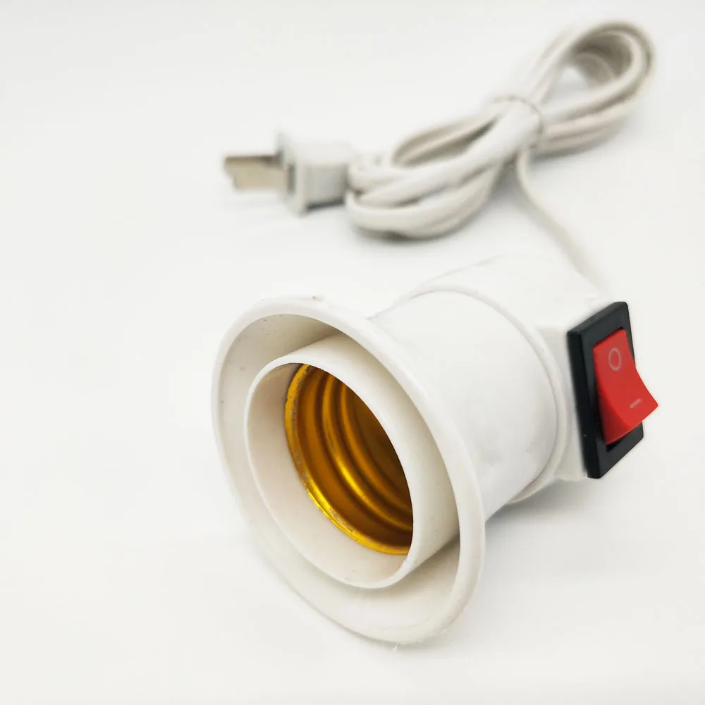 E27 Цоколи 4 м кабель питания отдельный кнопочный переключатель ЕС/США штекер для светодиодный подвесной держатель лампы