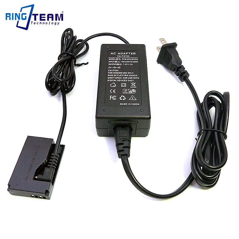 Cámara De Video 2 M USB Cargador con Cable de alimentación de 5 V Negro Adaptador Para Panasonic SDR-T50K