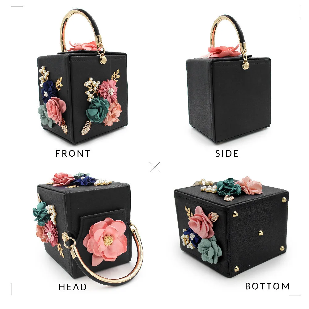 Milisente Evening Bag for Women Floral Squared Party Evening Purse Shoulder Handbag Milisente Evening Bag for Women Floral Squared Party Evening Purse Shoulder Handbag