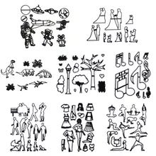 1 комплект Фондант для форм кекса формы печенье пластиковый резак свадебная одежда дерево мультяшное украшение пирожки Инструменты для выпечки «сделай сам»