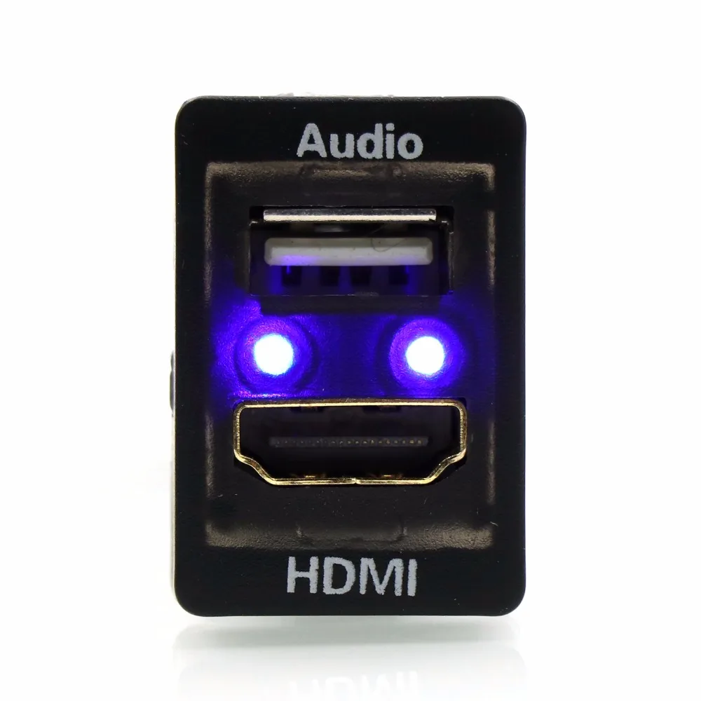 Skup Samochód usb audio wejście ładowarka z gniazdo hdmi służy do TOYOTA, Camry, Corolla, Yaris, RAV4, Reiz, Land Cruiser, Coaster, Vios, Sienna