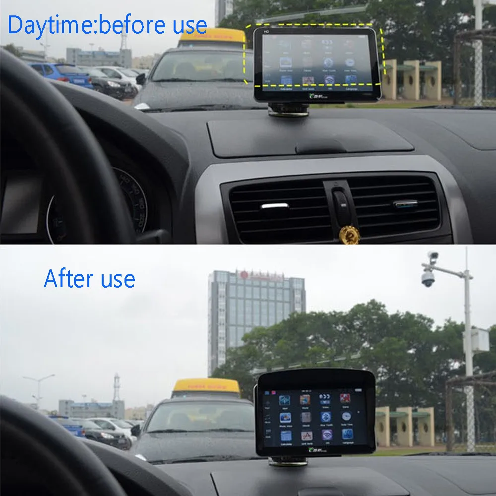 7 дюймов Автомобильный gps Солнцезащитный козырек антибликовый " защитный чехол для Garmin Nuvi TomTom Sat Nav антибликовый