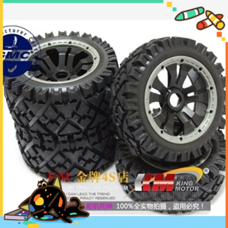 Buggy All Terrain Wheels Fits King Motor Baja, HPI 5B, SS, 2.0, Rovan Buggy and other bajas b b king ladies and gentlemen mr b b king 2 lp