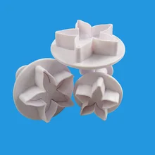 Baking 3PCS Five-Pointed Star Flower Leaf Plunger Cutter Fondant Decor Sugar Craft Mold Cookie Cutter DIY Cake Decorating Tools Baking 3PCS Five-Pointed Star Flower Leaf Plunger Cutter Fondant Decor Sugar Craft Mold Cookie Cutter DIY Cake Decorating Tools