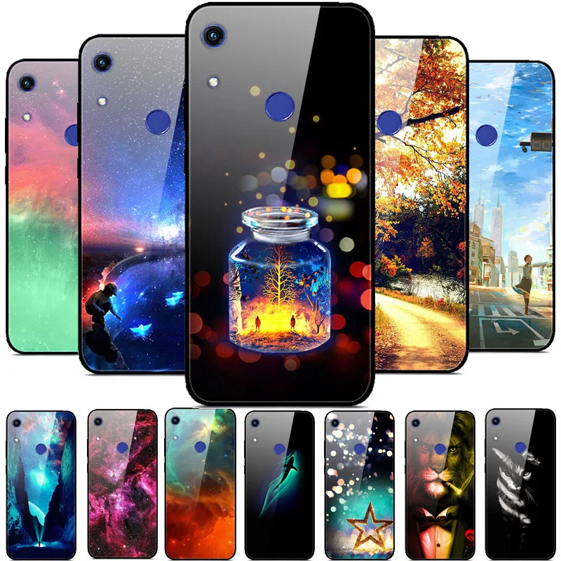 Чехол из закаленного стекла для Huawei Honor 8A Prime мягкий чехол бампер Pro телефона 2020