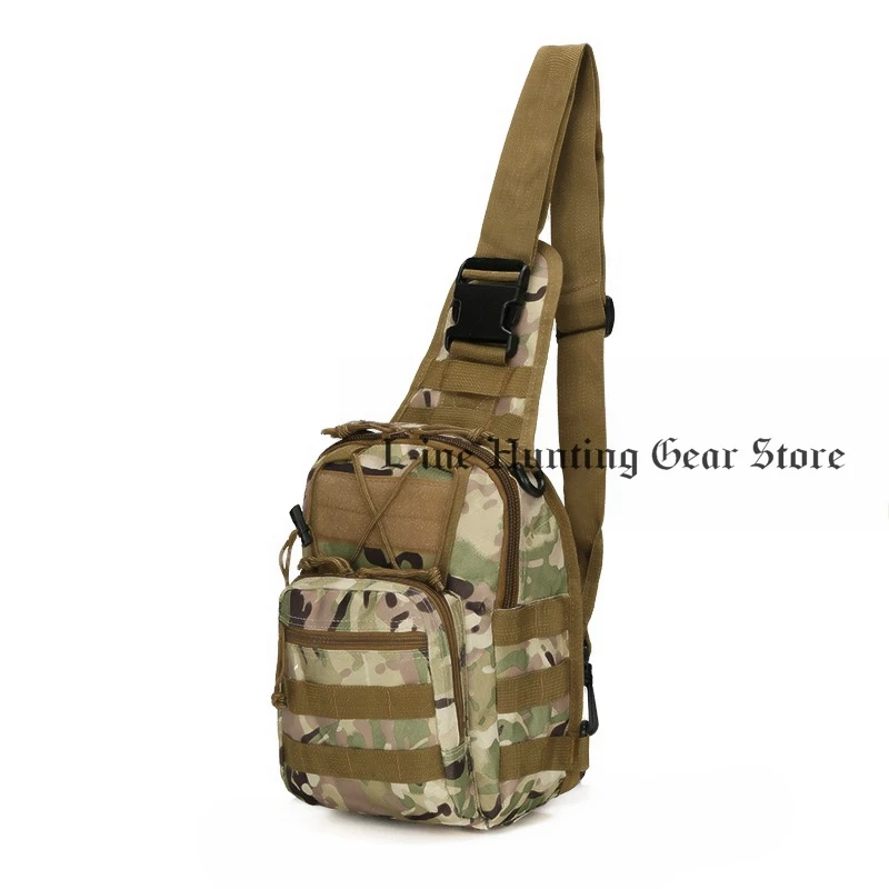 600D нейлоновая спортивная сумка на грудь, Тактическая Военная сумка на ремне для мужчин и женщин, уличная походная сумка - Цвет: CP
