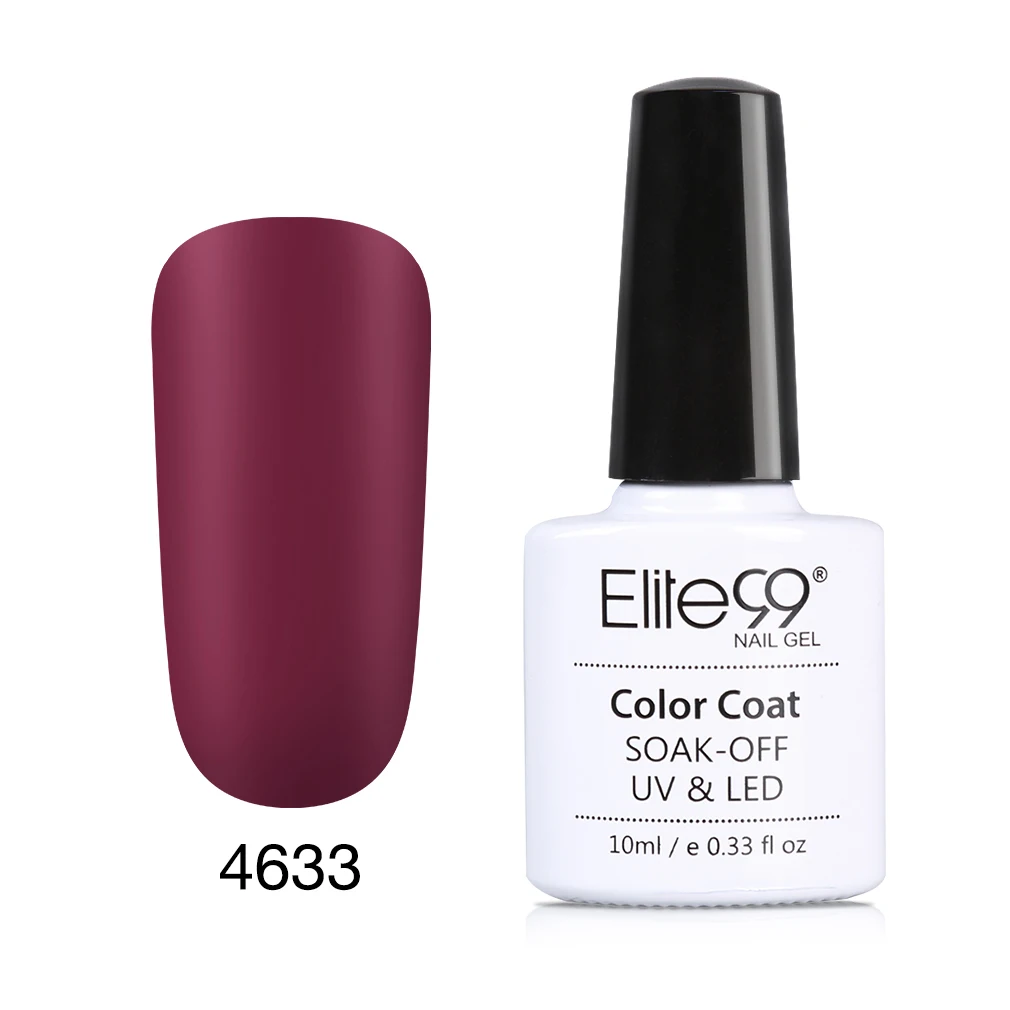 Elite99 3 в 1 матовый одношаговый Гель-лак для ногтей нет необходимости базовое верхнее покрытие дизайн ногтей полуперманентный праймер для ногтей лак - Цвет: 4633
