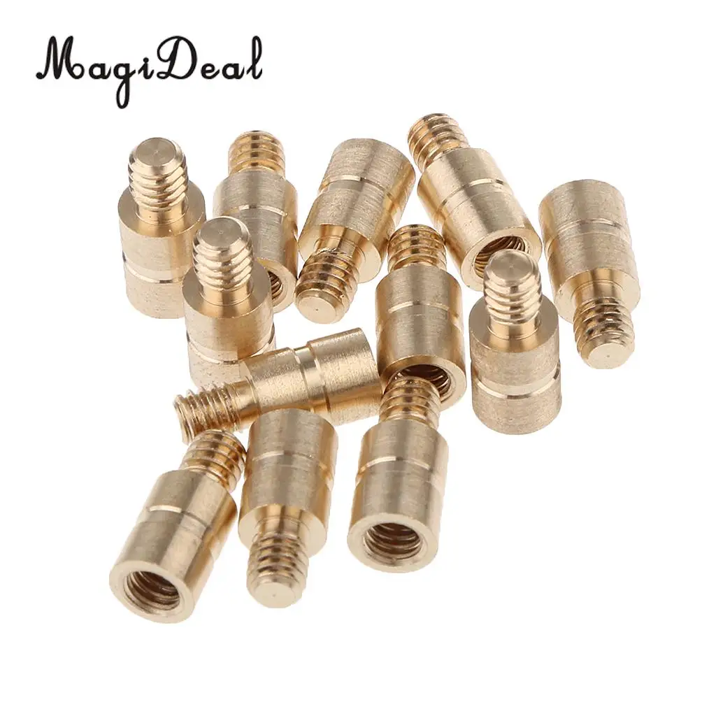 MagiDeal 4 Finger Grip Compound Bow Archery Release Aid with 12 Pieces 25 Grains Arrow Weights Insert 