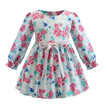 Long Sleeve Baby Girl Dress Floral Print Kids Girls Dresses 2019 Spring Autumn Princess Girl Clothes Children Dresses 2-8 Years цена Long Sleeve Baby Girl Dress Floral Print Kids Girls Dresses 2019 Spring Autumn Princess Girl Clothes Children Dresses 2-8 Years цены онлайн
