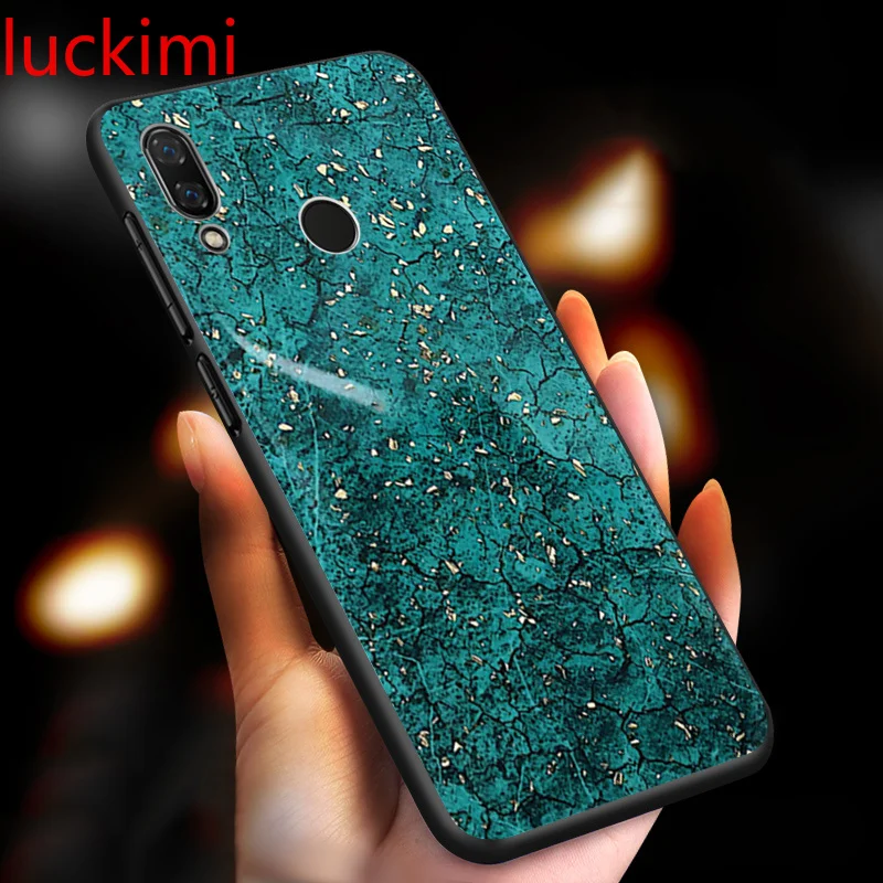 

For huawei p20 lite mate 20 pro max 20X p10 plus honor 8x 8c 9 10 light nova 3 3i Gold Bling Marble Case