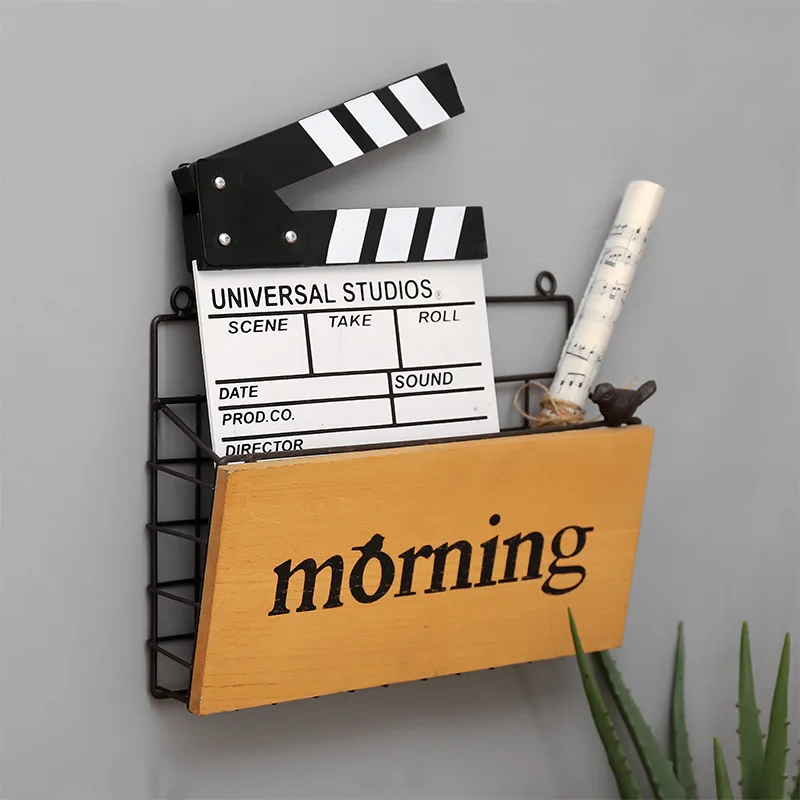 الشمال الجدار شنقا الحديد صحيفة تخزين بسيطة رف الكتب مجلة وأصحاب المنزل الإبداعية الطيور الحرف ديكورات موضة هدايا