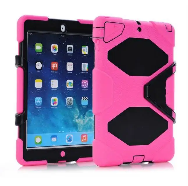 

For Apple Pad Air 2 Case Shockproof Protective Shell Stand Tablet Cover for Apple Pad Mini 3