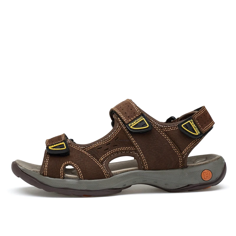 36 Sapatos De Moda Artesanal Grãos Homens Couro 47 Marrom Cheia Sandálias Hecrafted cáqui Cx6018 Verão 2018 wqaXACP