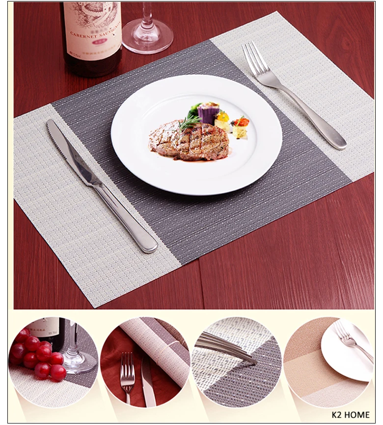 Details about   S4Sassy Seal Leaves Printed Dining Room Tablemats With Napkins set-LF-536H 