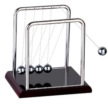

Newtons Cradle Steel Balance Ball Desk Table Decor Metal Pendulum Ball Kids Physics Science Accessory Desk Toy Antistress Game