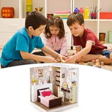 DIY Мини Вилла Дом Кукольный дом сборная игрушка дом ручная работа ремесло головоломка строительные игрушки(Долли суд