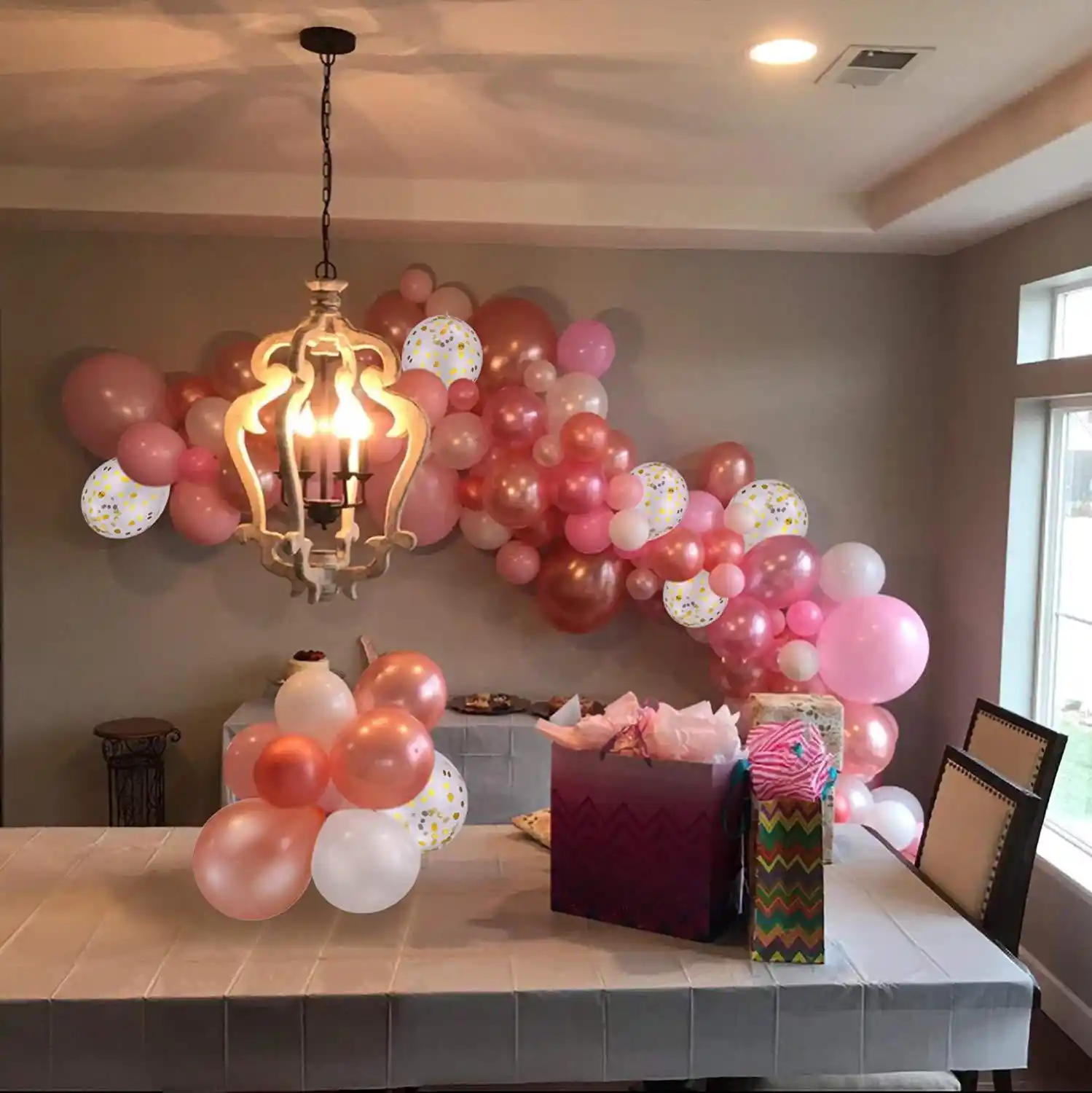 Balloon Arch Garland Kit 100pcs Rose Gold Blush Pink