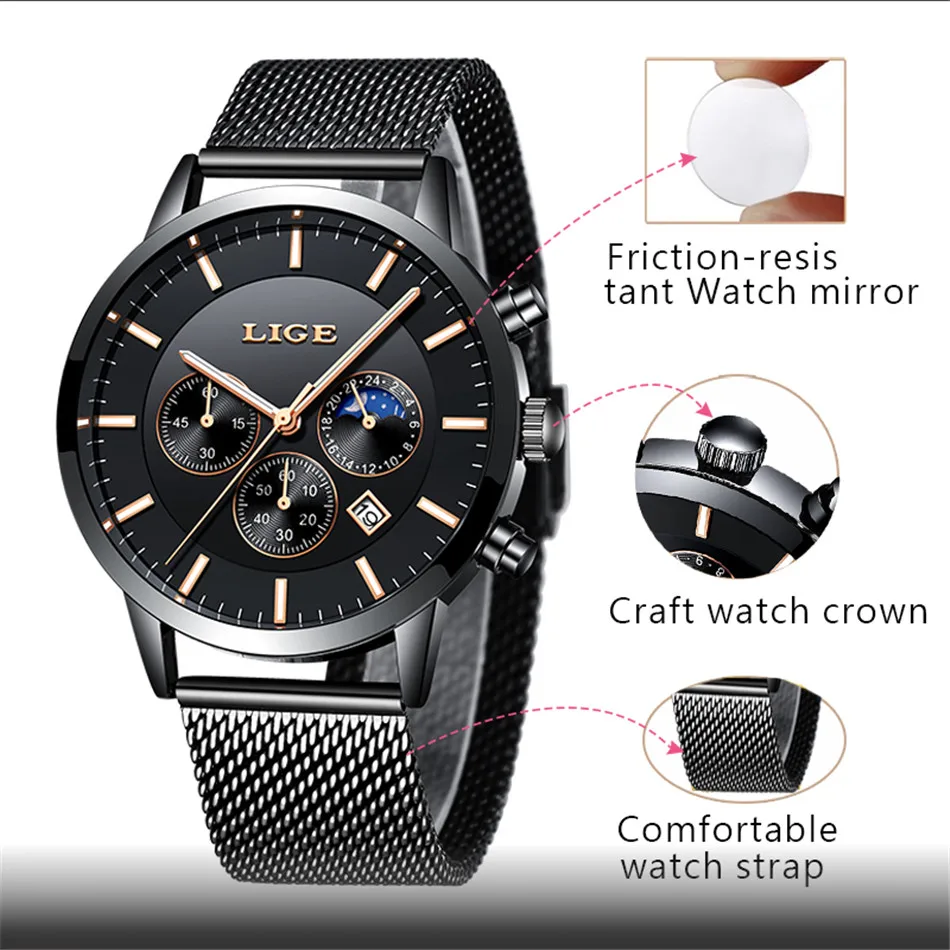 2018-LIGE-Mens-Watches-Top-Brand-Luxury-Men-s-Casual-Quartz-Watch-Men-Ultra-thin-Waterproof