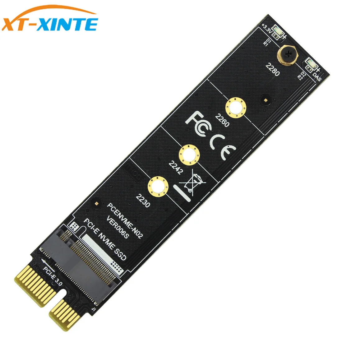 PCI-E PCI Express 3,0X1 M.2 M ключ Интерфейс NVMe SSD PCIE M.2 переходная карта адаптер радиатора SSD 2230 2242 2260 2280 полный Скорость