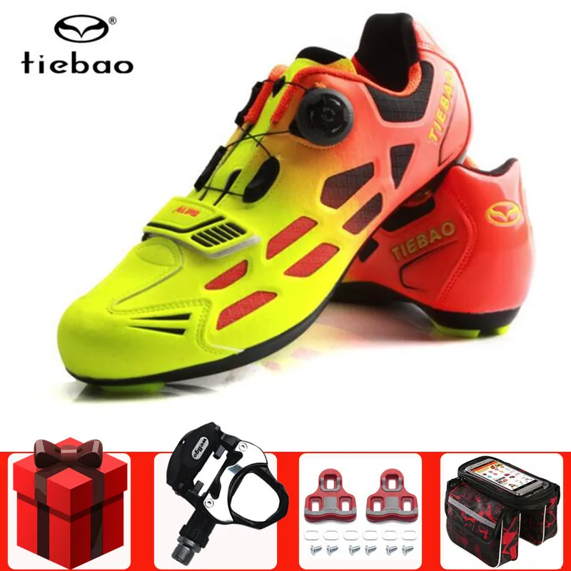 

TIEBAO Road Cycling Shoes add pedal set Men sneakers Women zapatillas deportivas hombre Breathable bike Shoes sapatilha ciclismo