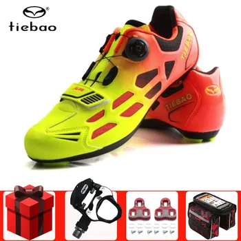 

TIEBAO Road Cycling Shoes add pedal set Men sneakers Women zapatillas deportivas hombre Breathable bike Shoes sapatilha ciclismo
