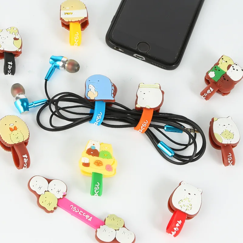 

2018 Cute Cable Organizer Bobbin Winder Protector Wire Cord Management Marker Holder Cover For Earphone iPhone Sansung MP3 USB