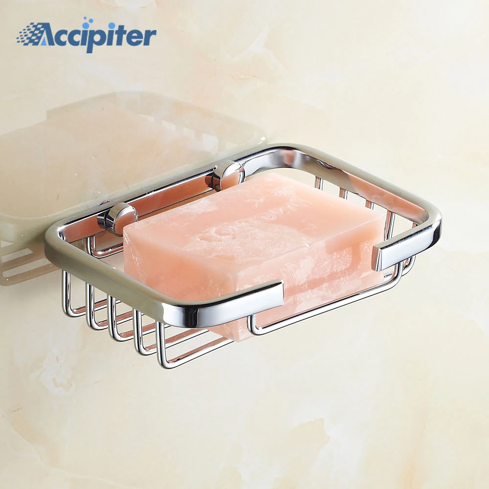 

Wall Mounted Stainless Steel Metal Basket Soap Dishes Soap Holder Bathroom Accessories